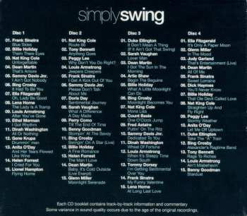 4CD/Dobozkészlet Various: Simply Swing