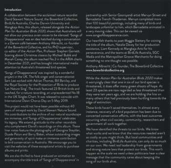 CD Various: Songs Of Disappearance (Australian Bird Calls) - Endangered Edition DLX