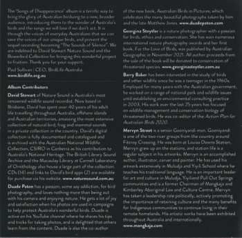 CD Various: Songs Of Disappearance (Australian Bird Calls) - Endangered Edition DLX