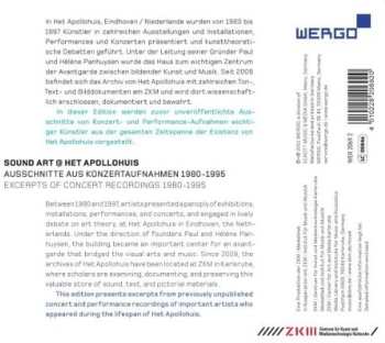 2CD Various: Sound Art @ Het Apollohuis