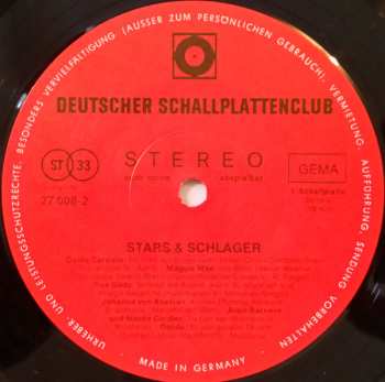 LP Various: Stars & Schlager