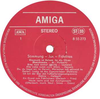 LP Stimmung - Jux - Fidelitas