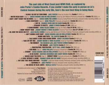 CD Various: Straight To Watts: The Central Avenue Scene 1951-54 Vol 1 