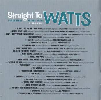 CD Various: Straight To Watts: The Central Avenue Scene 1951-54 Vol 1 