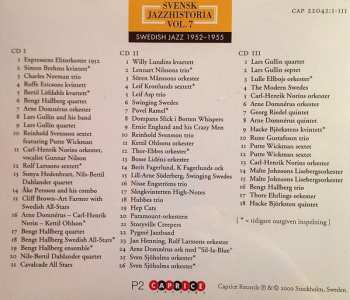 3CD/Dobozkészlet Various: Svensk Jazzhistoria Vol. 7 – Swedish Jazz 1952–1955 – The Golden Years