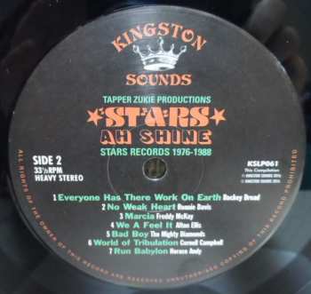 LP Various: Tapper Zukie Productions - Stars Ah Shine - Stars Records 1976-1988