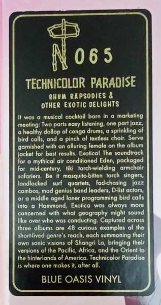 3LP/Dobozkészlet Various: Technicolor Paradise: Rhum Rhapsodies & Other Exotic Delights CLR