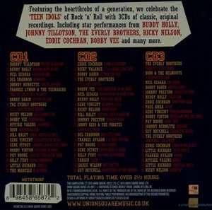 3CD/Dobozkészlet Various: Teen Idols: 60 Original Heartthrob Hits