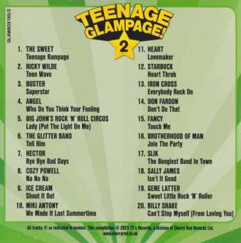 4CD/Dobozkészlet Various: Teenage Glampage! (80 Glambusters Rockers, Shockers And Teenyboppers From The 70's!)