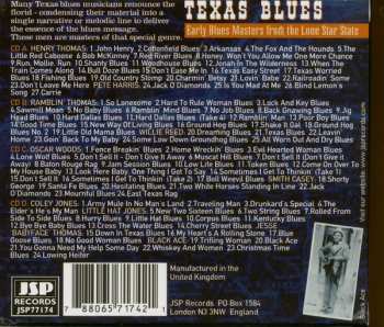 4CD/Dobozkészlet Various: Texas Blues: Early Blues Masters From The Lone Star State
