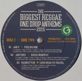 2LP Various: The Biggest Reggae One-Drop Anthems 2015