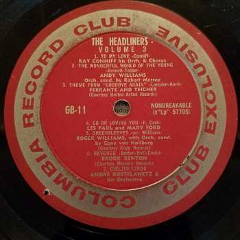 LP Various: The Headliners, Volume 3 LTD