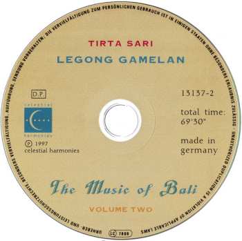 3CD/Dobozkészlet Various: The Music Of Bali