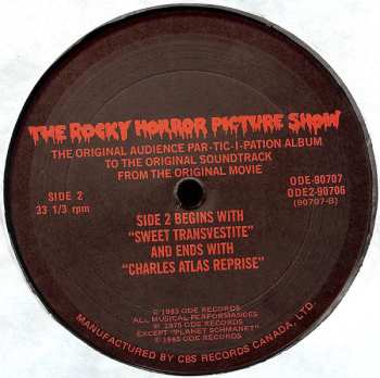 2LP Various: The Rocky Horror Picture Show (The Original Audience Par-Tic-I-Pation Album)