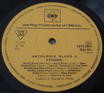 2LP Various: Antologie Blues / 2