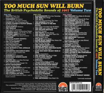 3CD/Dobozkészlet Various: Too Much Sun Will Burn (The British Psychedelic Sounds of 1967 Volume 2)