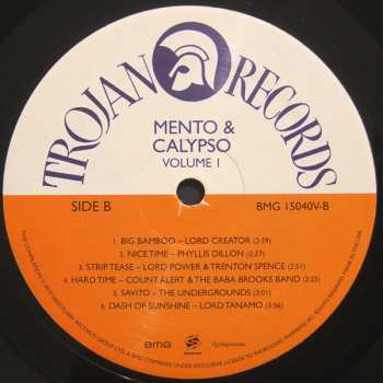 LP Various: Trojan Records Mento & Calypso Volume 1