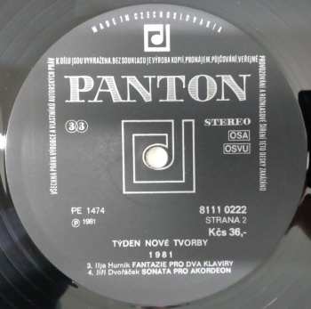 LP Various: Týden Nové Tvorby 1981