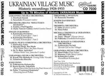 CD Various: Ukrainian Village Music (Historic Recordings 1928-1933)