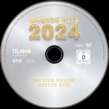 2CD/DVD Various: Unsere Hits 2024 (Das Sind Unsere Besten Hits)