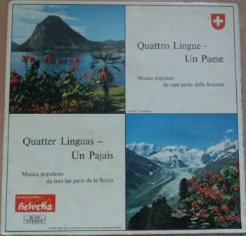 LP Various: Vier Sprachen - Ein Land = Quatre Langues - Un Pays = Quattro Lingue - Un Paese = Quatter Linguas - Ün Pajais