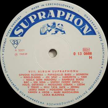 LP Various: VIII. Album Supraphonu