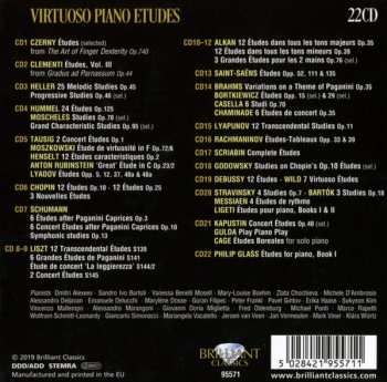 22CD/Dobozkészlet Various: Virtuoso Piano Etudes