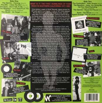 LP Various: What Is It - What Records (Los Angeles) Punk Rock 1977-1983