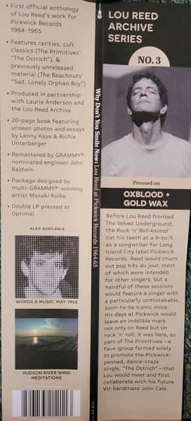 2LP Various: Why Don't You Smile Now: Lou Reed At Pickwick Records 1964–65) CLR