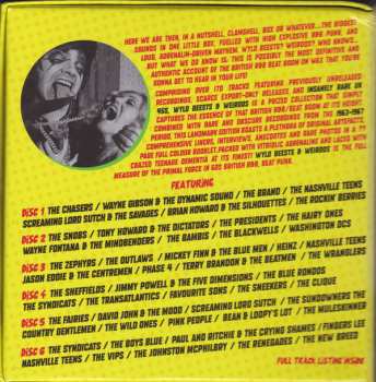 6CD/Dobozkészlet Various: Wyld Beests And Weirdos (Gods Of British 60's R&B Beat Punk)