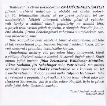 CD Various: Známé / Neznámé 4. (1966-1977)