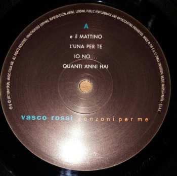 LP Vasco Rossi: Canzoni Per Me