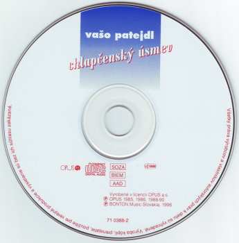 CD Vašo Patejdl: Chlapčenský Úsmev