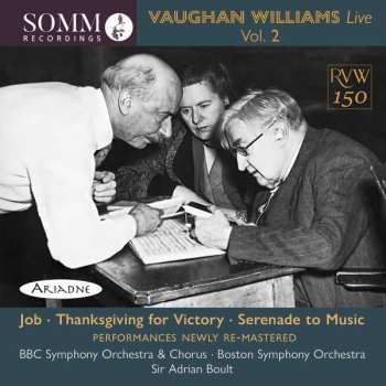 CD Sir Adrian Boult: Vaughan Williams Live, Vol. 2