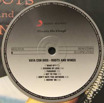 LP Vaya Con Dios: Roots And Wings LTD | NUM | CLR