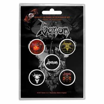Merch Venom: Kitűző készlet Black Metal 