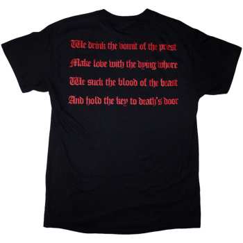 Merch Venom: Venom Unisex T-shirt: Black Metal (black) (back Print) (medium) M