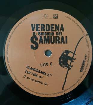 2LP Verdena: Il Suicidio Dei Samurai