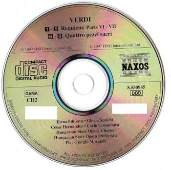 2CD Giuseppe Verdi: Requiem (Quattro Pezzi Sacri)