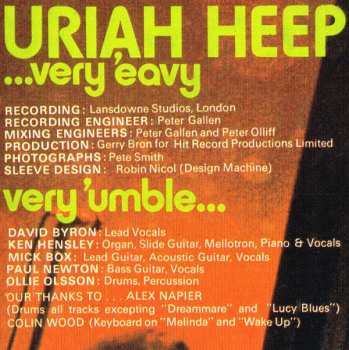 LP Uriah Heep: ...Very 'Eavy ...Very 'Umble