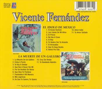 2CD Vicente Fernandez: El Idolo de Mexico / La Muerte de Un Gallero, Vol. 15