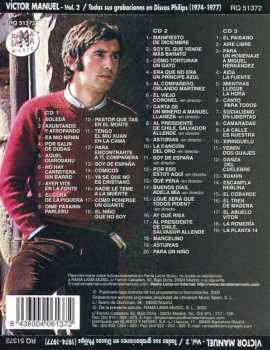 3CD Víctor Manuel: Víctor Manuel Todas Sus Grabaciones En Discos Philips Vol. 2 (1974-1977)