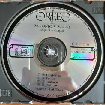 CD Vienna Flautists: Antonio Vivaldi : Le Quattro Stagioni