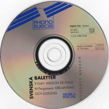 CD Moses Pergament: Svenska Baletter = Swedish Ballets