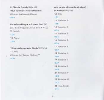 2CD Víkingur Ólafsson: J. S. Bach · Works & Reworks