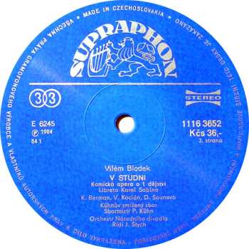 2LP/Dobozkészlet Kühn Mixed Choir: V Studni / In The Well / (Opera In 1 Act), Zítek (Fragment)