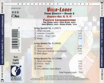 CD Heitor Villa-Lobos: String Quartets, Volume 6
