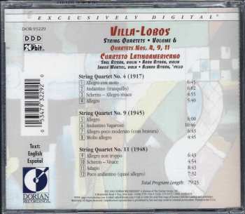 CD Heitor Villa-Lobos: String Quartets, Volume 6
