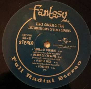 LP Vince Guaraldi Trio: Jazz Impressions Of Black Orpheus