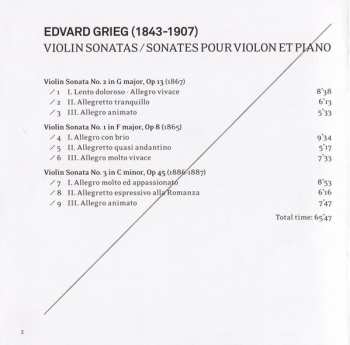CD Edvard Grieg: Violin Sonatas